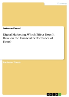 Digital Marketing. Which Effect Does It Have on the Financial Performance of Firms?