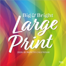 Big Bright Large Print 2026 Square Flap Matte Calendar Big Bright Large Print 2026 Square Flap Matte Calendar