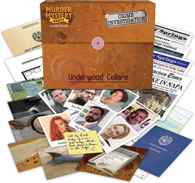 Murder Mystery Party Case Files - Underwood Cellars, General merchandize Book