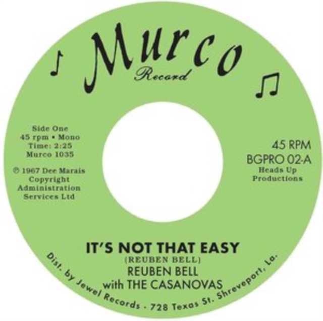 It's Not That Easy/Hummin' a Sad Song, Vinyl / 7" Single Vinyl