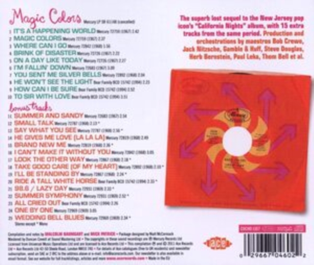 Magic colors: The lost album with bonus tracks 1967-1969, CD / Album Cd