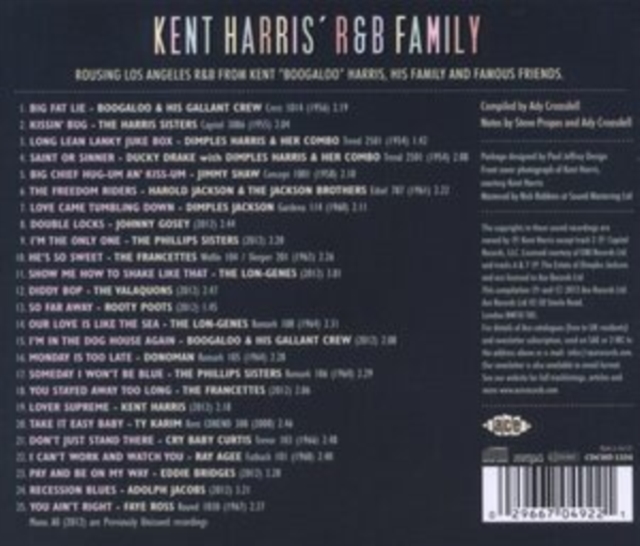 Kent Harris' R&B Family, CD / Album Cd