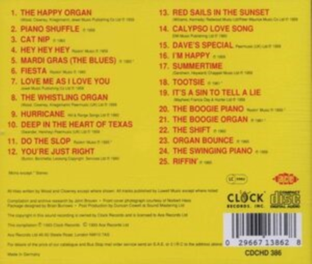 Happy Organs, Wild Guitars & Piano Shuffles, CD / Album Cd