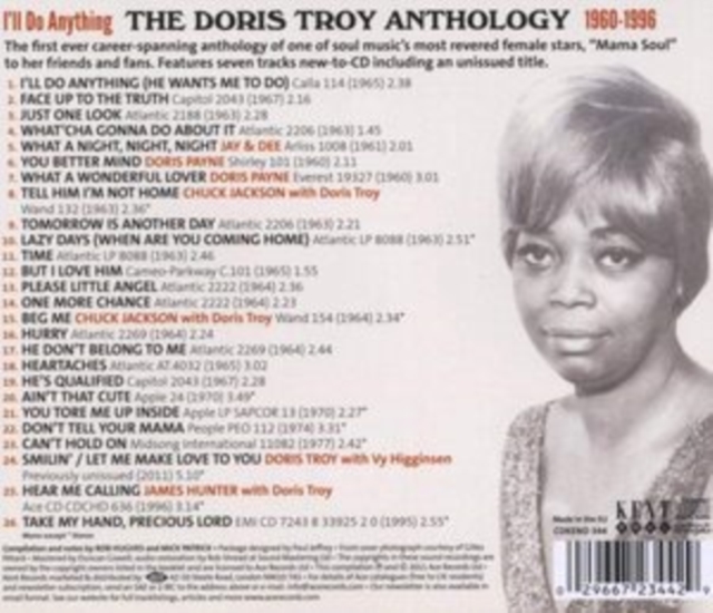 I'll do anything: The Doris Troy anthology 1960-1996, CD / Album Cd