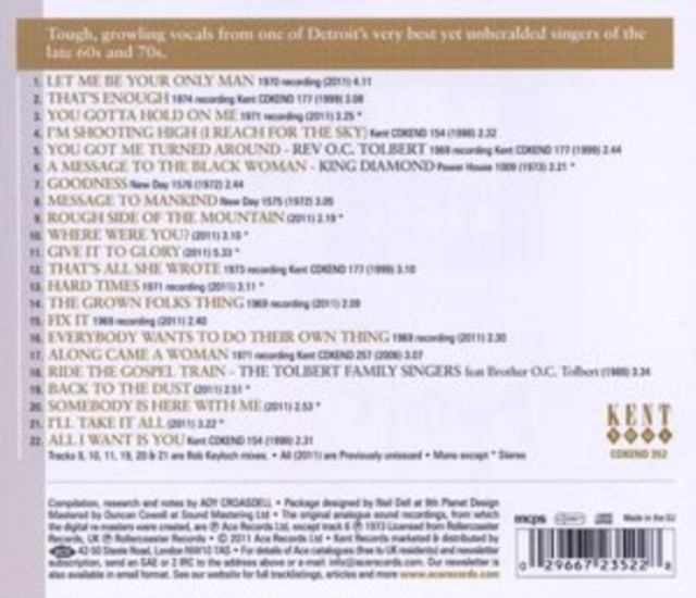 Black Diamond: Dave Hamilton's Detroit Masters, CD / Album Cd