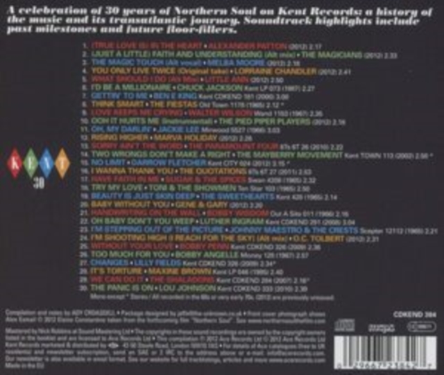 Kent 30: Best of Kent Northern 1982-2012, CD / Album Cd