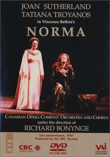 Norma: Canadian Opera Company (Bonynge), DVD DVD