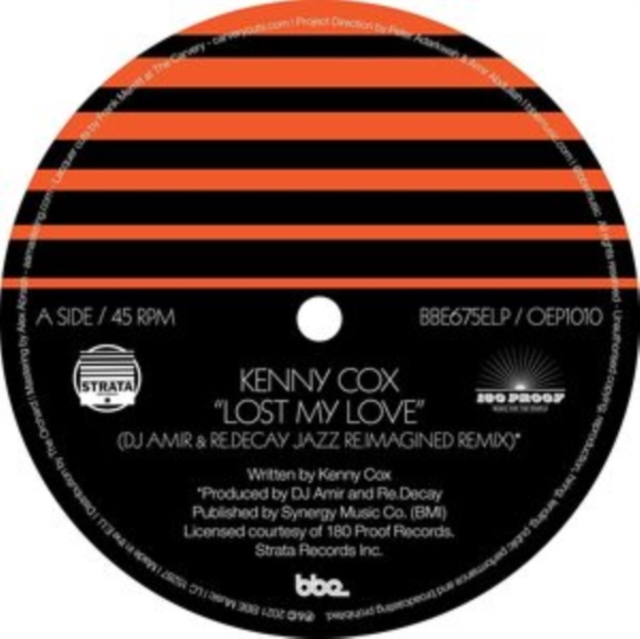 Lost My Love (DJ Amir & Re.Decay Jazz Re.Imagined Remix), Vinyl / 12" Single Vinyl