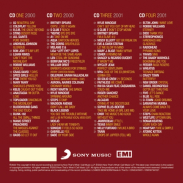 NOW Millennium '00-'01, CD / Album Cd