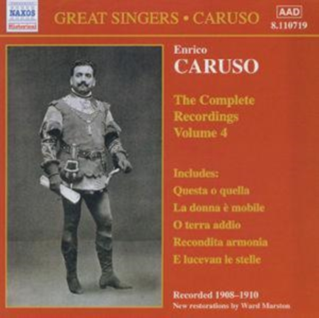 Caruso: The Complete Recordings, Volume 4, CD / Album Cd