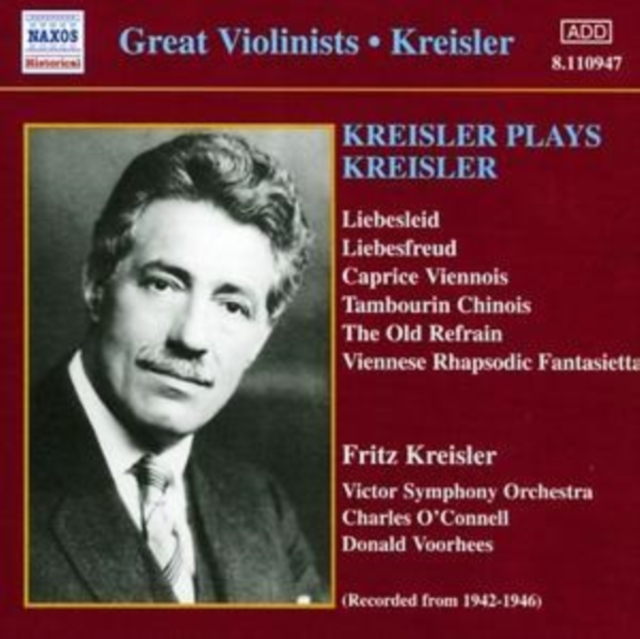Kreisler Plays Kreisler (Victor So, O'connell, Voorhees), CD / Album Cd