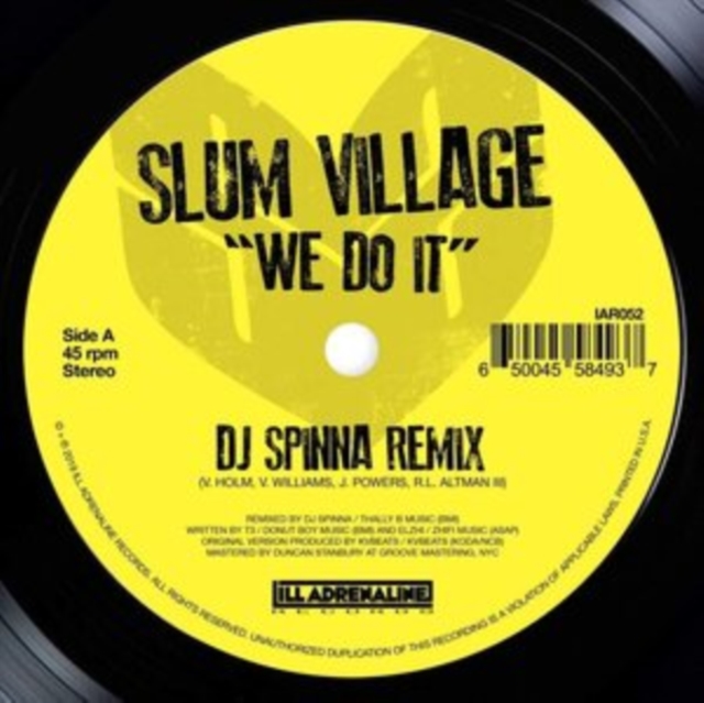 We Do It (DJ Spinna Remix)/We Do It (Jazz Spastiks Remix) (Limited Edition), Vinyl / 7" Single Vinyl
