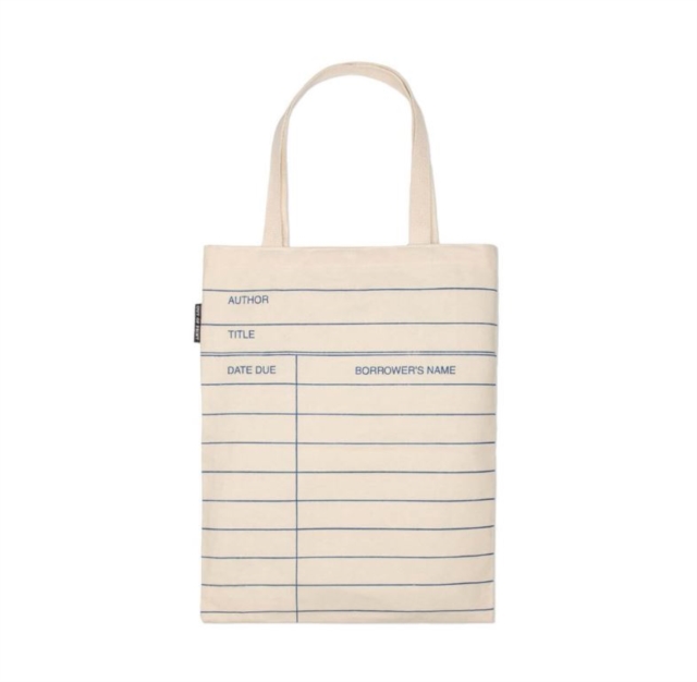 Library Card Natural Tote-1016, General merchandize Book