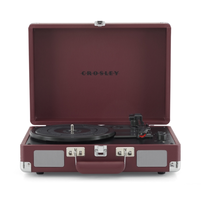 Cruiser Plus Deluxe Portable Turntable (Burgundy)- Now With Bluetooth Out, Crosley Merchandise