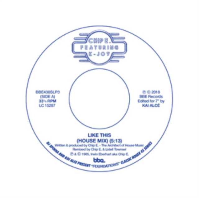 Like This (House Mix & DDD Dub), Vinyl / 7" Single Vinyl