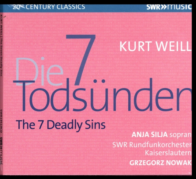 Kurt Weill: The 7 Deadly Sins, CD / Album Cd