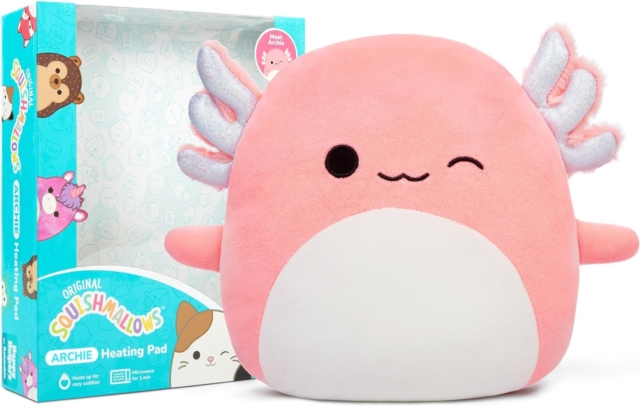 Squishmallows Archie Heating Pad Soft Toy, Paperback Book
