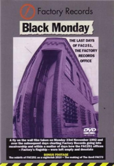 Black Monday: The Last Days of Factory Records, DVD  DVD