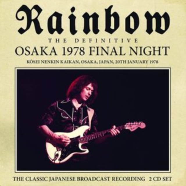 The Definitive Osaka 1978 Final Night: Kosei Nenkin Kaikan, Osaka, Japan, 20th January 1978, CD / Album Cd