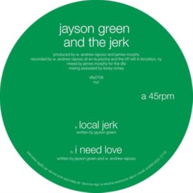 Local Jerk/I Need Love, Vinyl / 12" Single Vinyl