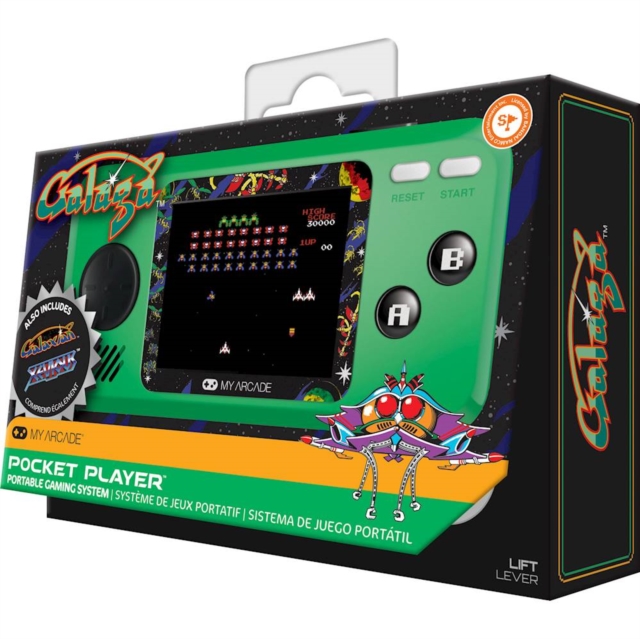 My Arcade - Pocket Player Galaga Portable Gaming System (3 Games In 1),  Merchandise