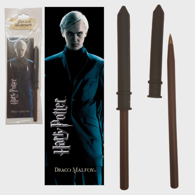 HP - Draco Malfoy Wand Pen And Bookmark, Toy Book