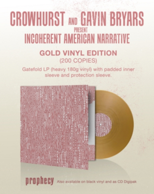 Crowhurst and Gavin Bryars Present Incoherent American Narrative, Vinyl / 12" Album Coloured Vinyl (Limited Edition) Vinyl
