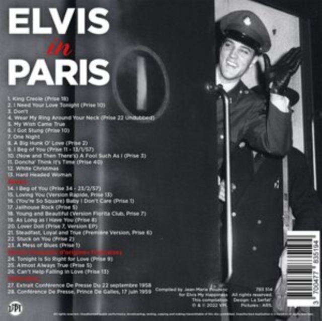 Elvis in paris, CD / Album Digipak Cd