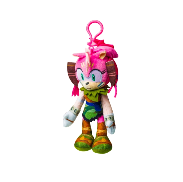 Sonic Prime Clip-On Amy Rose Plush Toy, Paperback Book