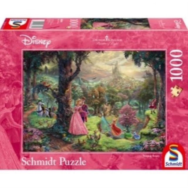 Disney - Sleeping Beauty by Thomas Kinkade 1000 Piece Schmidt Puzzle, Paperback Book