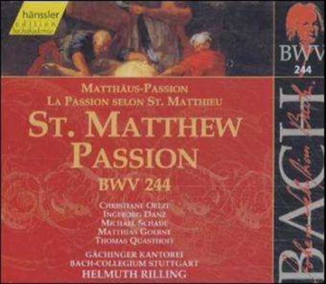 Bach: St. Matthew Passion, BWV244, CD / Album Cd