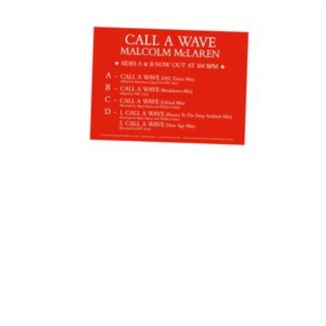 Call a Wave Remixes, Vinyl / 12" EP Vinyl