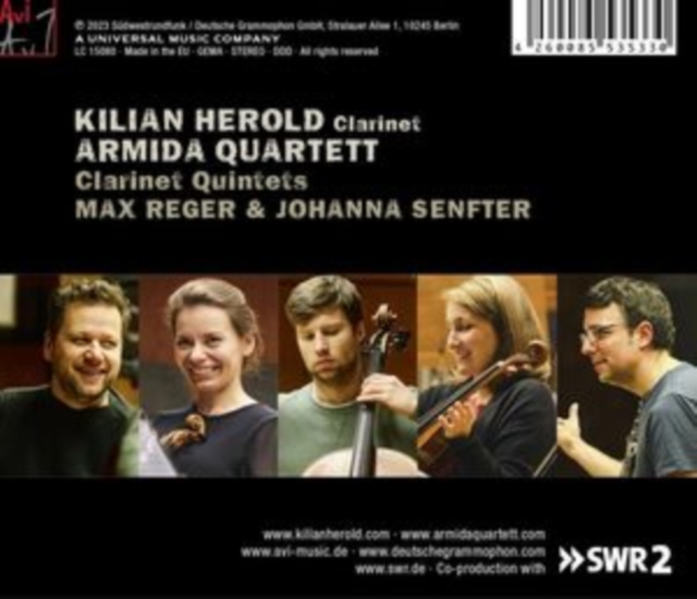 Max Reger & Johanna Senfter: Clarinet Quintets, CD / Album Cd