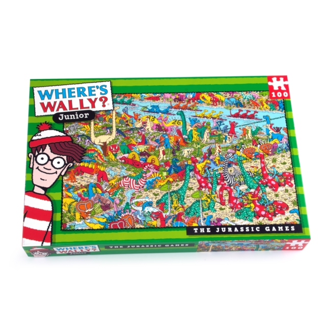 Where's Wally Jurassic 100pc Puzzle, Paperback Book