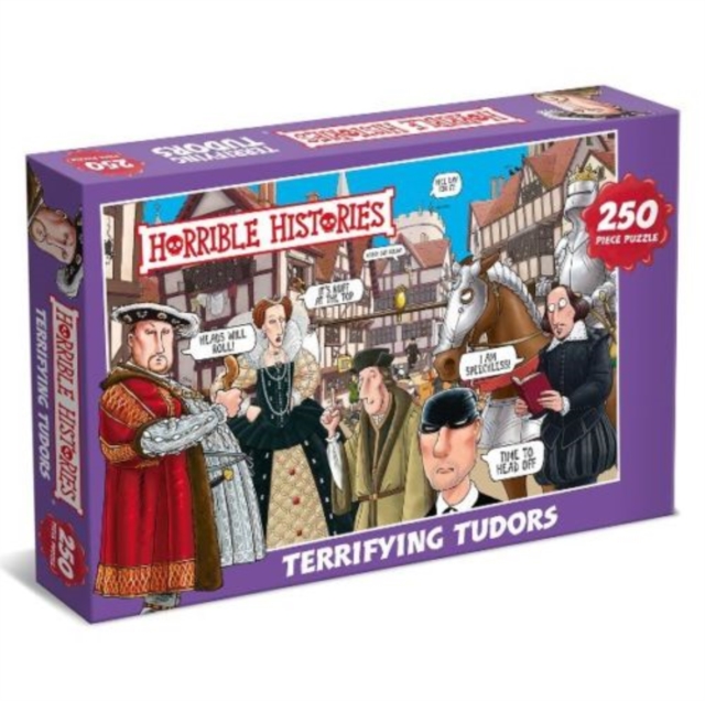 Horrible Histories Children's  250 Piece Jigsaw Puzzle - Terrifying Tudors, General merchandize Book