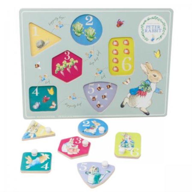 Peter Rabbit Wooden Peg Puzzle,  Book