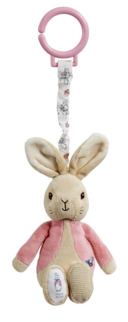 Peter Rabbit Flopsy Jiggle Attachable Soft Toy,  Book