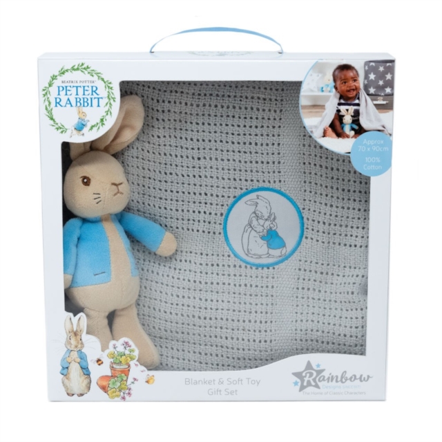 Peter Rabbit Soft Toy & Blanket Set,  Book