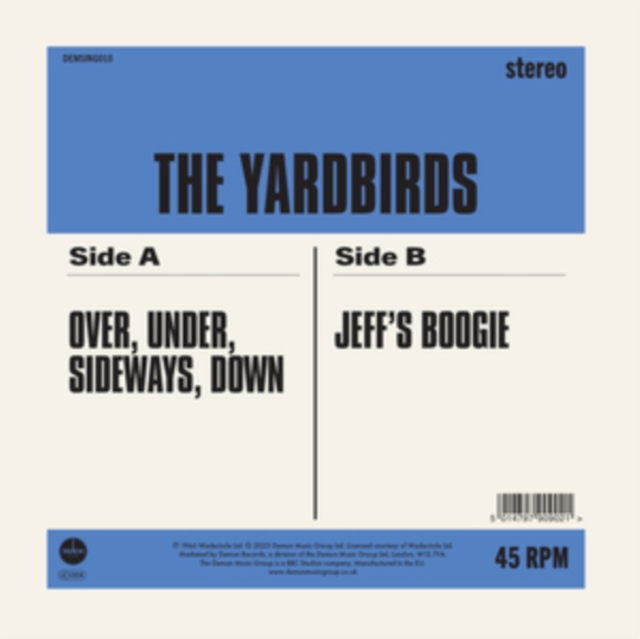 Over, Under, Sideways, Down/Jeff's Boogie, Vinyl / 7" Single Vinyl