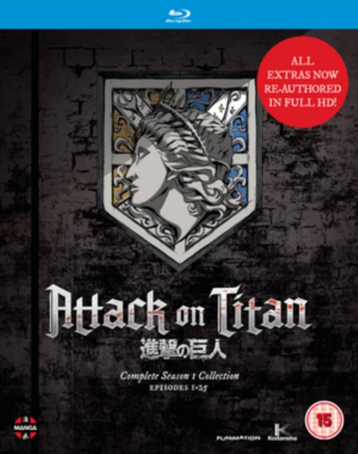 Attack On Titan: Complete Season One Collection, Blu-ray BluRay
