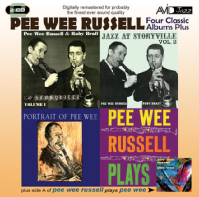 Four Classic Albums Plus: Storyville 1 & 2/Portrait of Pee Wee/Pee Wee Russell Plays, CD / Album Cd