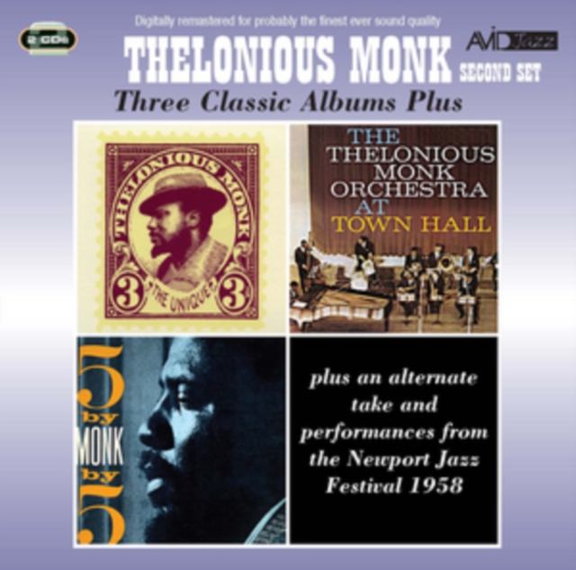 Three Classic Albums Plus: The Unique Thelonious Monk/At Town Hall/5 By Monk By 5, CD / Album Cd