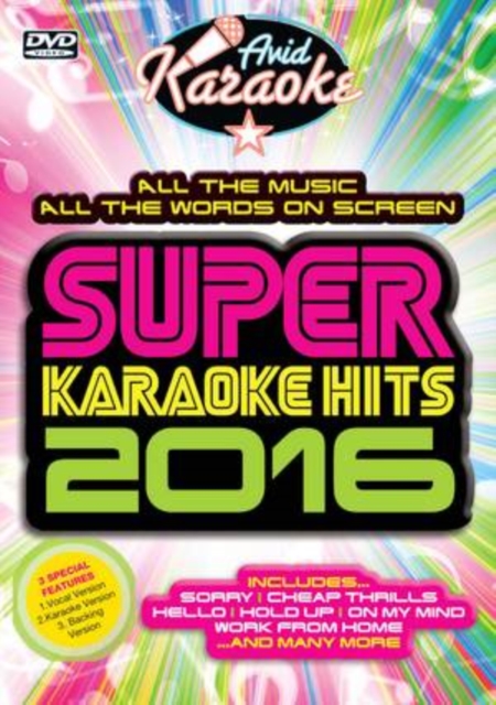 Super Karaoke Hits 2016, DVD DVD