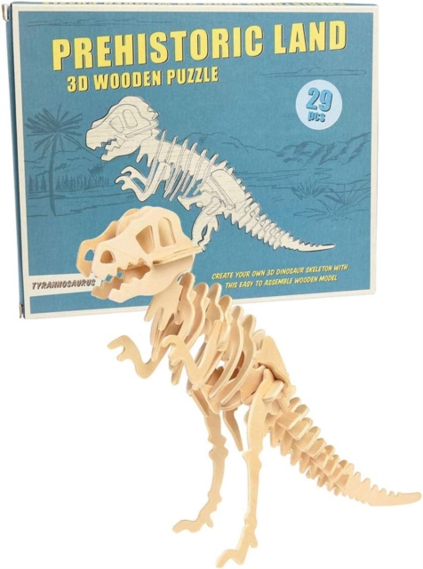 3D wooden puzzle - Tyrannosaurus, Paperback Book