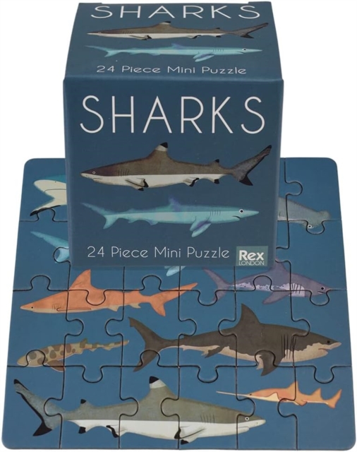 Mini jigsaw puzzle - Sharks, Paperback Book
