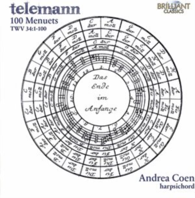 Telemann: 100 Menuets, TWV34:1-100, CD / Album Cd