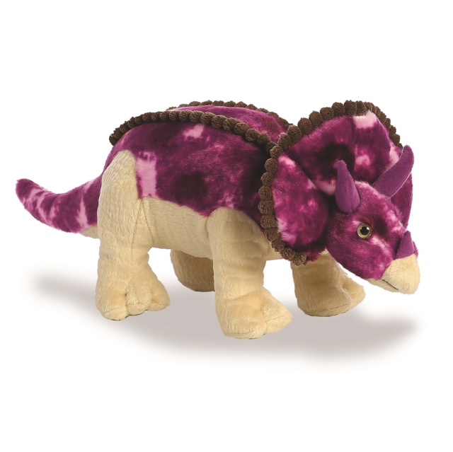 Triceratops Plush Toy, Paperback Book