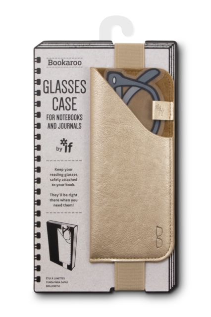 Bookaroo Glasses Case - Gold, General merchandize Book