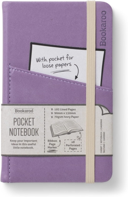 Bookaroo Pocket Notebook (A6) Journal - Aubergine, Paperback Book