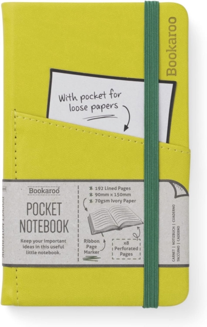 Bookaroo Pocket Notebook (A6) Journal - Chartreuse, Paperback Book